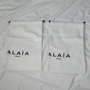 Alaïa Paris White Dust Bags - Set of 2